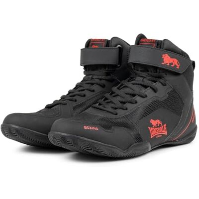 Lonsdale Unisex RUFFORD boxningsskor, svart röd, 45 EU, Svart röd, 45 EU Lonsdale Unisex RUFFORD boxningsskor, svart röd, 45 EU, Svart röd, 45 EU