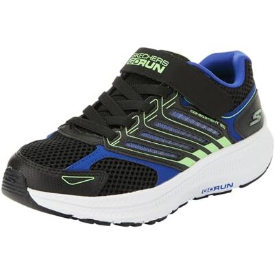 Skechers träningsskor för pojkar, Svart syntetisk textil blå lime trim, 29 EU Skechers träningsskor för pojkar, Svart syntetisk textil blå lime trim, 29 EU