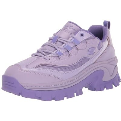 Skechers dam HI-RYZE DOJA` LITE POP träningsskor, lavendel läder/nät/Durapatent Trim, 2 UK, Lavendel läder nät hållbar trim, 35 EU Skechers dam HI-RYZE DOJA` LITE POP träningsskor, lavendel läder/nät/Durapatent Trim, 2 UK, Lavendel läder nät hållbar trim, 35 EU