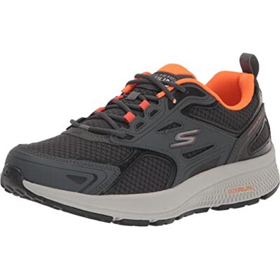 Skechers herr Go Run Consistent Sneaker, Grå orange, 8.5 UK X-Wide Skechers herr Go Run Consistent Sneaker, Grå orange, 8.5 UK X-Wide