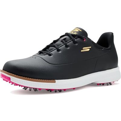 Skechers Dam Jasmine vattentät golfsko sneaker, Svart rosa, 37.5 EU Skechers Dam Jasmine vattentät golfsko sneaker, Svart rosa, 37.5 EU