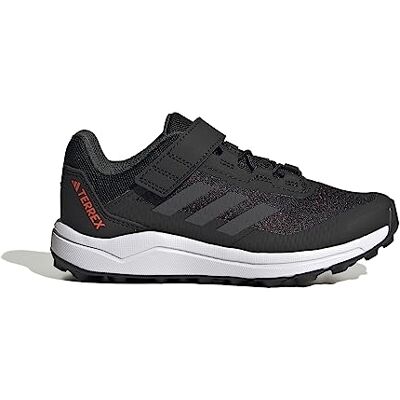 adidas Unisex – Barn Terrex Agravic Flow Hook-and-Loop Trail Running Shoes, core black/Solid Grey/solar red, 28 EU adidas Unisex – Barn Terrex Agravic Flow Hook-and-Loop Trail Running Shoes, core black/Solid Grey/solar red, 28 EU