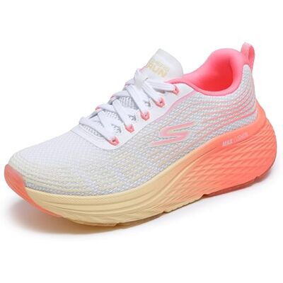 Skechers dam Max dämpning Elite 2.0 Speed Play Sneaker, vit/rosa, 38 EU Skechers dam Max dämpning Elite 2.0 Speed Play Sneaker, vit/rosa, 38 EU
