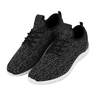 Urban Classics Mäns stickade lätta löparskor skor, Flerfärgad Black Grey White, 37 EU Urban Classics Mäns stickade lätta löparskor skor, Flerfärgad Black Grey White, 37 EU