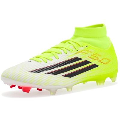 adidas unisex vuxen F50 LEAGUE Mid Cut Firm Ground/Multi Ground Football Boots, team solar yellow 2/core black/lucid red, 41 1/3 EU adidas unisex vuxen F50 LEAGUE Mid Cut Firm Ground/Multi Ground Football Boots, team solar yellow 2/core black/lucid red, 41 1/3 EU
