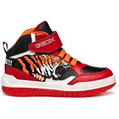 Geox J BUZZERLIGHT Pojksneakers, RED/svart, 38 EU, RÖD SVART, 38 EU Geox J BUZZERLIGHT Pojksneakers, RED/svart, 38 EU, RÖD SVART, 38 EU