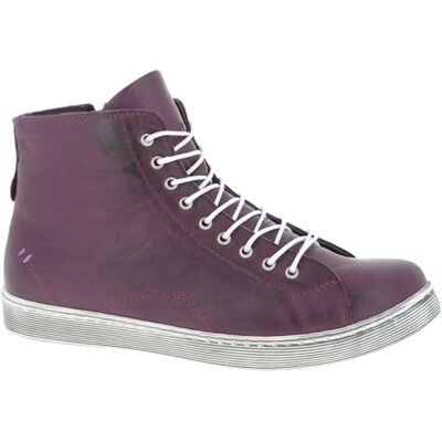 Andrea Conti dam hög topp sneakers sneakers, plommon, 42 EU Andrea Conti dam hög topp sneakers sneakers, plommon, 42 EU