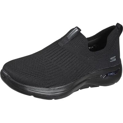 Skechers dam Go Walk Arch Fit Iconic Sneaker, Svart, 35.5 EU Skechers dam Go Walk Arch Fit Iconic Sneaker, Svart, 35.5 EU