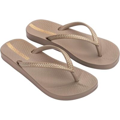 Ipanema Dam MESH X FEM Flipflop, beige/guld, 40 EU Ipanema Dam MESH X FEM Flipflop, beige/guld, 40 EU
