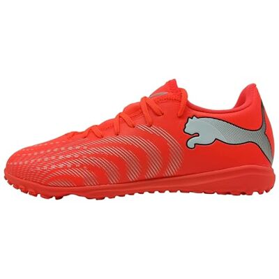 PUMA Unisex Future 9 Play TT fotbollssko, glödande röd vit svart silver, 3,5 UK, Glödande röd vit svart silver, 36 EU PUMA Unisex Future 9 Play TT fotbollssko, glödande röd vit svart silver, 3,5 UK, Glödande röd vit svart silver, 36 EU