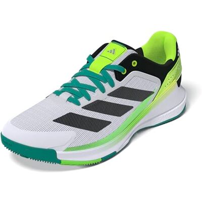 adidas För Män Crazyquick Boost Padel Shoes, Cloud White/Core Black/Lime Burst, 36 2/3 EU adidas För Män Crazyquick Boost Padel Shoes, Cloud White/Core Black/Lime Burst, 36 2/3 EU