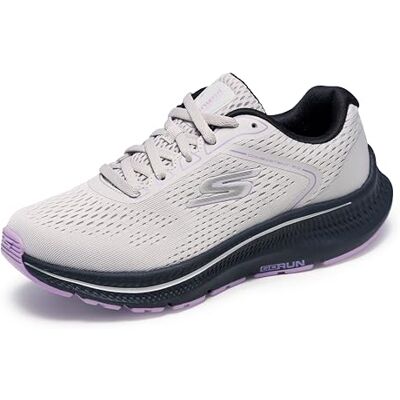 Skechers dam Go Run Consistent 2.0 Mile Sneaker, Ljusgrå/svart, 8.5 Skechers dam Go Run Consistent 2.0 Mile Sneaker, Ljusgrå/svart, 8.5