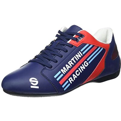 Sparco 00126343MRBM, Martini Racing, Löparskor Unisex Vuxen, Marinblå, 43 EU, Multifärg, 42/50, Blå, 42/50 EU Sparco 00126343MRBM, Martini Racing, Löparskor Unisex Vuxen, Marinblå, 43 EU, Multifärg, 42/50, Blå, 42/50 EU