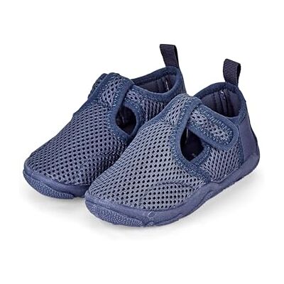 Sterntaler Badskor uni – baby aquaskor snabbtorkande – unisex simskor av luftigt nät med kardborreband, bekväma strandtofflor, blå, 19/20 EU Sterntaler Badskor uni – baby aquaskor snabbtorkande – unisex simskor av luftigt nät med kardborreband, bekväma strandtofflor, blå, 19/20 EU