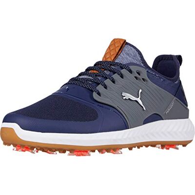 PUMA Golf PUMA Ignite Pwradapt Caged För Män Golfschuh, Blå (Peacoat Puma Silberleise Lampenschirm), 40 EU PUMA Golf PUMA Ignite Pwradapt Caged För Män Golfschuh, Blå (Peacoat Puma Silberleise Lampenschirm), 40 EU