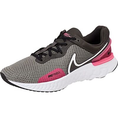 NIKE React Miler 3 Sneaker för män, Medium aska vit hyperrosa svart, 42.5 EU NIKE React Miler 3 Sneaker för män, Medium aska vit hyperrosa svart, 42.5 EU