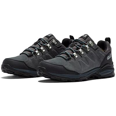 Jack Wolfskin Refugio Texapore Low M vandringssko, grå/Svart, 13 Jack Wolfskin Refugio Texapore Low M vandringssko, grå/Svart, 13