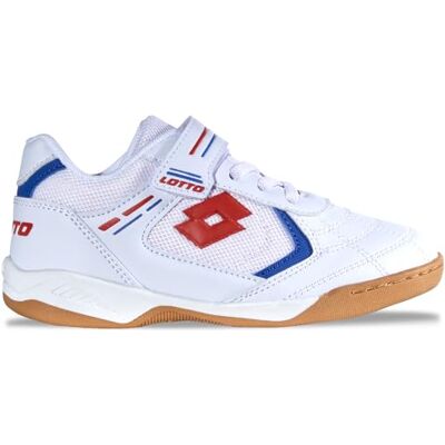 Lotto SOCCERA K Unisex barnsneakers, vit/röd, 27 EU Lotto SOCCERA K Unisex barnsneakers, vit/röd, 27 EU