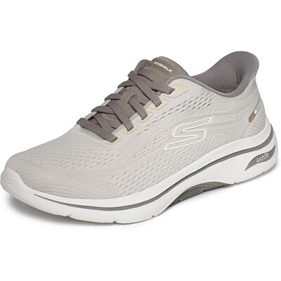 Skechers herr GO Walk Arch FIT 2.0 Percy sneakers, Tan Textile/Trim, 10.5 UK Skechers herr GO Walk Arch FIT 2.0 Percy sneakers, Tan Textile/Trim, 10.5 UK