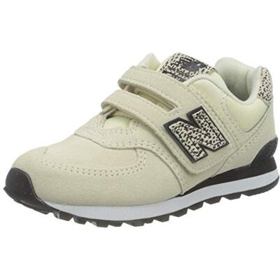 New Balance flicka 574 Yv574and medium sneaker, Vit Angora och 34.5 EU New Balance flicka 574 Yv574and medium sneaker, Vit Angora och 34.5 EU