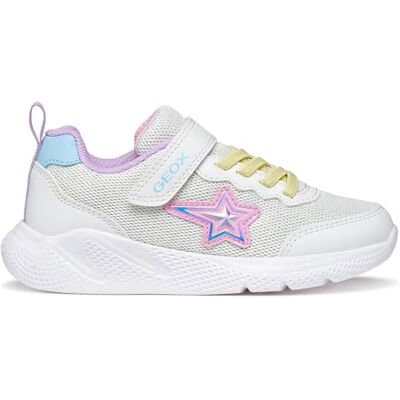 Geox J SPRINTYE Girl A sneakers, vit/flerfärgad, 39 EU Geox J SPRINTYE Girl A sneakers, vit/flerfärgad, 39 EU