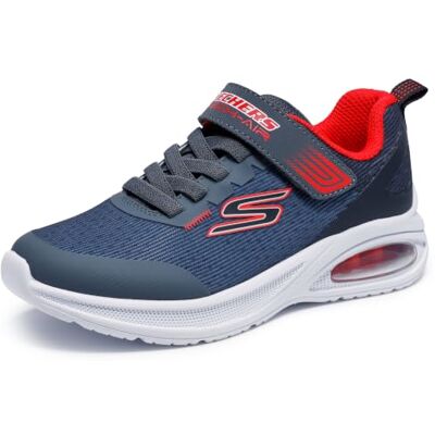 Skechers pojkar MICROSPEC MAX ADVANCE SQUAD-PACER träningsskor, Charcoal Textile/Synthetic/Black & Red Tr, 36 EU Skechers pojkar MICROSPEC MAX ADVANCE SQUAD-PACER träningsskor, Charcoal Textile/Synthetic/Black & Red Tr, 36 EU