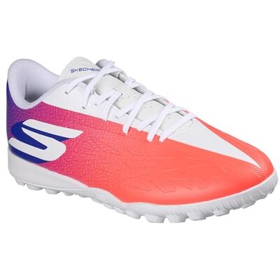 Skechers SKX_2 Jr High Youth IC fotbollsskor för män, andas, färg: blå/syntetisk/rosa finish, storlek 38 Skechers SKX_2 Jr High Youth IC fotbollsskor för män, andas, färg: blå/syntetisk/rosa finish, storlek 38