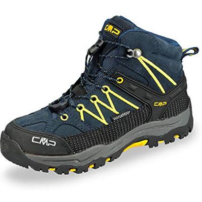 CMP KIDS RIGEL MID TREKKING SHOES WP unisex – barn Vandringsskor, B Blue Saffron, 31 EU CMP KIDS RIGEL MID TREKKING SHOES WP unisex – barn Vandringsskor, B Blue Saffron, 31 EU