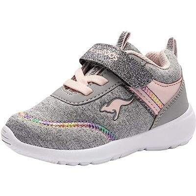 KangaROOS Unisex barn Ky-chummy Ev sneakers, Vapor Grey Frost Pink 2063, 21 EU KangaROOS Unisex barn Ky-chummy Ev sneakers, Vapor Grey Frost Pink 2063, 21 EU