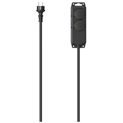 Hama Vattentätt grenuttag, 2 uttag, 16 A (utomhusuttag, väggmonterad, förlängning 2 m, block 2 stycken IP44 vattentäta uttag med lock, typ F Schuko, 3680W, perfekt trädgård garage verkstad arbetsplats Hama Vattentätt grenuttag, 2 uttag, 16 A (utomhusuttag, väggmonterad, förlängning 2 m, block 2 stycken IP44 vattentäta uttag med lock, typ F Schuko, 3680W, perfekt trädgård garage verkstad arbetsplats