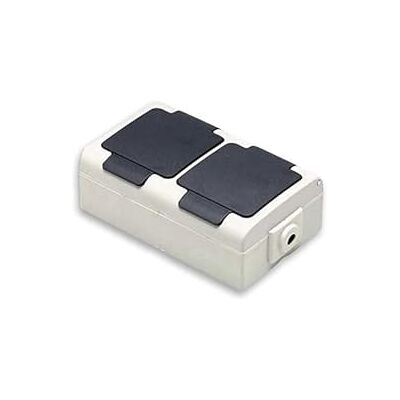 VoltShine Grå 2-vägs ytmonteringsuttag med överhettningsskydd, perfekt för säkra elinstallationer. VoltShine Grå 2-vägs ytmonteringsuttag med överhettningsskydd, perfekt för säkra elinstallationer.