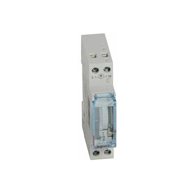 Legrand 412780 MicroRex T11 timer analog med 24 timmars program, 1-modul Legrand 412780 MicroRex T11 timer analog med 24 timmars program, 1-modul