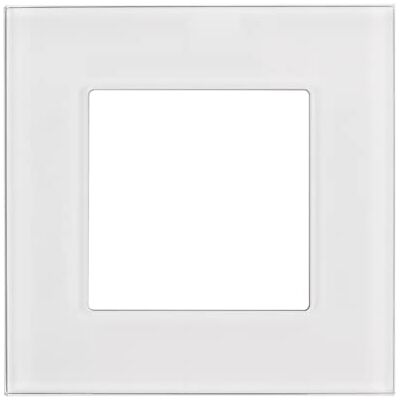Maclean MCE730W Glasrahmen Panel 86x86mm für Steckdose Modulare Wandsteckdose Unterputzdose Wanddose Einbaudose Unterputz Montage (Glasrahmen für Steckdose, Weiß) Maclean MCE730W Glasrahmen Panel 86x86mm für Steckdose Modulare Wandsteckdose Unterputzdose Wanddose Einbaudose Unterputz Montage (Glasrahmen für Steckdose, Weiß)