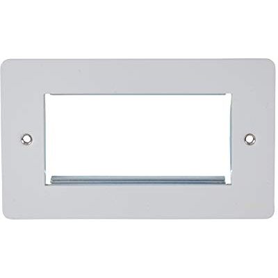 Schneider Electric GU8280PW Ultimat UFP nätsystem platt platta, 2 gäng, målad vit 5-pack Schneider Electric GU8280PW Ultimat UFP nätsystem platt platta, 2 gäng, målad vit 5-pack