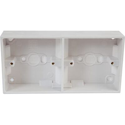 PRO-ELEC PRO ELEC PELB1646 2 gängad vit pattress box, 32 mm PRO-ELEC PRO ELEC PELB1646 2 gängad vit pattress box, 32 mm