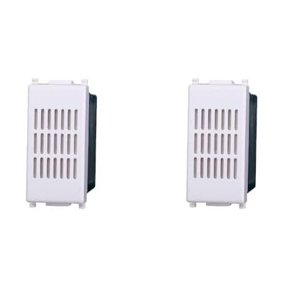ElektroNova Suoneria 6A 230V Vit Kompatibel Vimar Plana Kit 2 styck 1601 ElektroNova Suoneria 6A 230V Vit Kompatibel Vimar Plana Kit 2 styck 1601