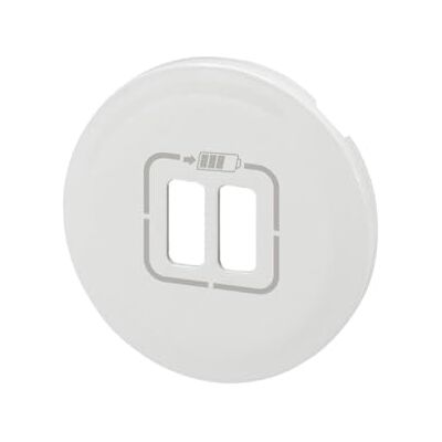 Legrand 068256 Céliane navkapsel för dubbel USB typ A och typ-C-laddare, vit, set med 1 Legrand 068256 Céliane navkapsel för dubbel USB typ A och typ-C-laddare, vit, set med 1