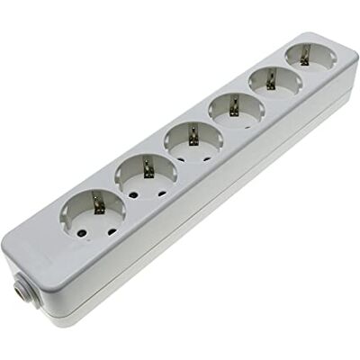 BeMatik.com BeMatik Bas av 6 schuko-kontakt 16A 250V 3680W TT 54 x 294 x 42 mm BeMatik.com BeMatik Bas av 6 schuko-kontakt 16A 250V 3680W TT 54 x 294 x 42 mm