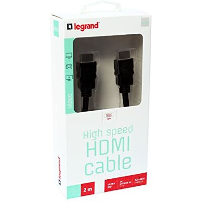 Legrand Höghastighets HDMI med ethernet-sladd 2 m Legrand Höghastighets HDMI med ethernet-sladd 2 m