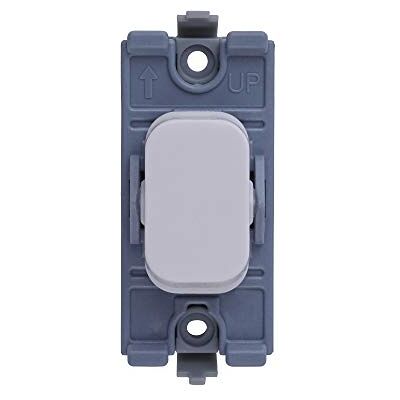 Schneider Electric GGBL201W Lisse Switch modul, 1 väg, 20 AX, vit – paket med 6 Schneider Electric GGBL201W Lisse Switch modul, 1 väg, 20 AX, vit – paket med 6