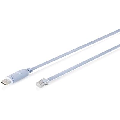 Digitus DA-70173 – USB 2.0 till RJ45 konsoladapterkabel – USB-A, RJ45-kontakt – 1,8 m längd – FTDI-chipset – 75 till 128 000 bps datahastighet – COM-portretention – Blå Digitus DA-70173 – USB 2.0 till RJ45 konsoladapterkabel – USB-A, RJ45-kontakt – 1,8 m längd – FTDI-chipset – 75 till 128 000 bps datahastighet – COM-portretention – Blå