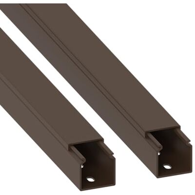 Cablecoach Habengut Kabelkanal (med monteringshål i golvet) 25 x 25 mm, tillverkad av PVC, längd 2 x 1 m, brun Cablecoach Habengut Kabelkanal (med monteringshål i golvet) 25 x 25 mm, tillverkad av PVC, längd 2 x 1 m, brun