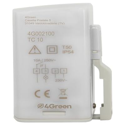 4Green TC 10 utomhus skymningsbrytare 230 V IP54, skymningssensor för automatisk tändning, belysning, vägg- eller stolpinstallation, relä 10A, tröskel 3-70 Lux 4Green TC 10 utomhus skymningsbrytare 230 V IP54, skymningssensor för automatisk tändning, belysning, vägg- eller stolpinstallation, relä 10A, tröskel 3-70 Lux