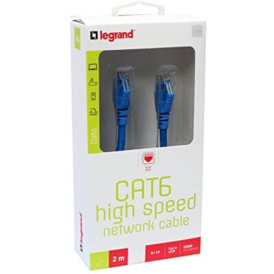 Legrand Patch cord-kategori 6 U/UTP PVC 2 m Legrand Patch cord-kategori 6 U/UTP PVC 2 m