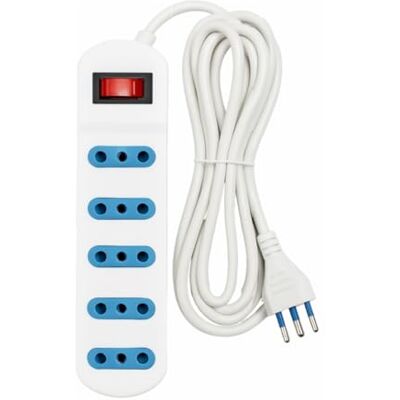 yefix Flera grenuttag, 5 uttag bypass 10/16 A med på/av-knapp 16 A-kontakt med 3 m kabel för hem och kontor yefix Flera grenuttag, 5 uttag bypass 10/16 A med på/av-knapp 16 A-kontakt med 3 m kabel för hem och kontor
