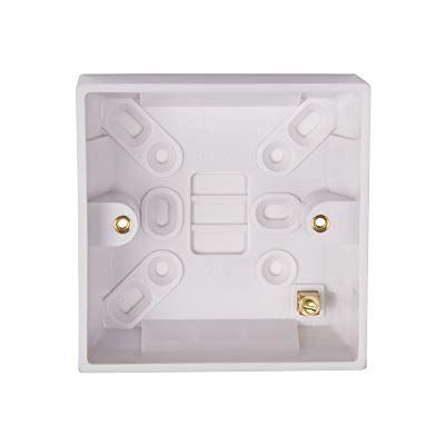 Schneider Electric Exklusiv vit gjuten – enkel ytpräglingslåda, 25 mm djup, GPAT1G25, vit, 10-pack Schneider Electric Exklusiv vit gjuten – enkel ytpräglingslåda, 25 mm djup, GPAT1G25, vit, 10-pack