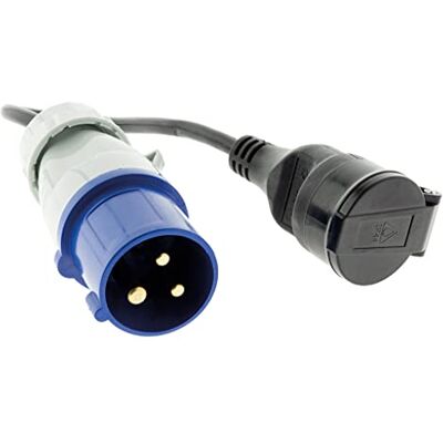 Zenitech Adapterkabel husvagn 16A 2P T – kontakt CEE17 RNF Zenitech Adapterkabel husvagn 16A 2P T – kontakt CEE17 RNF