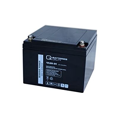 Q-Batteries 12LSX-24 blybatteri 12 V 24 Ah AGM 10 år Q-Batteries 12LSX-24 blybatteri 12 V 24 Ah AGM 10 år