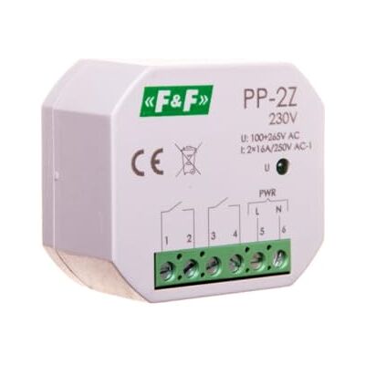 F2 2Z 16A elektromagnetiskt relä 100-265V AC PP-2Z-230V f&f 5908312598558 F2 2Z 16A elektromagnetiskt relä 100-265V AC PP-2Z-230V f&f 5908312598558
