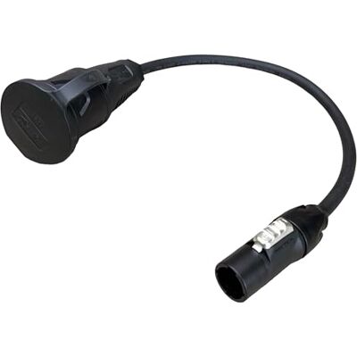NWP NAC3MX-W PowerCON True1 hane till Schuko-kontakt 3 x 1,5 mm² gummikabel 0,5 m NWP NAC3MX-W PowerCON True1 hane till Schuko-kontakt 3 x 1,5 mm² gummikabel 0,5 m